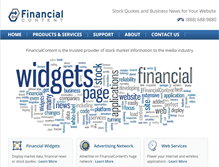 Tablet Screenshot of financialcontent.com